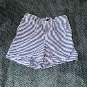 Old Navy Blue and White Striped Women's Bermudas